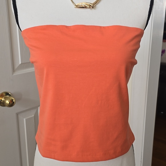 ARIZONA JEAN CO BRAND WOMEN'S JUNIOR SIZE ORANGE SUMMER STRAPLESS TUBE TOP XL - Picture 3 of 16